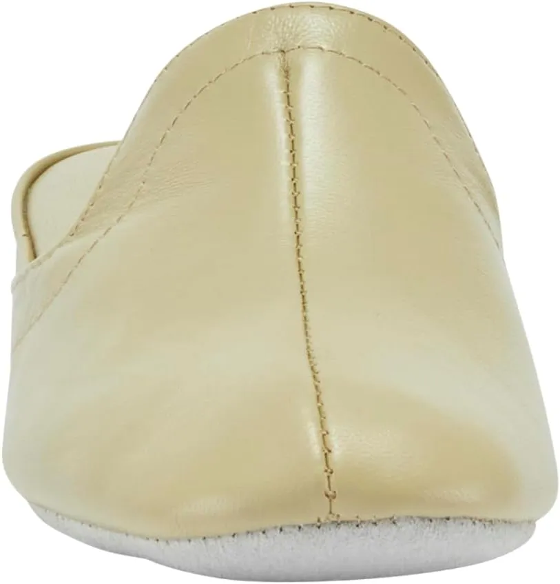 Lamo Somersby Blanche Women's Slippers, Slip-On Leather House Slippers for Women – Wide Width