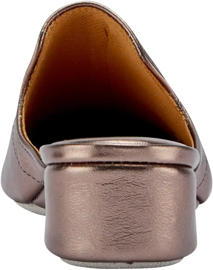 Lamo Somersby Blanche Women's Slippers, Slip-On Leather House Slippers for Women – Wide Width