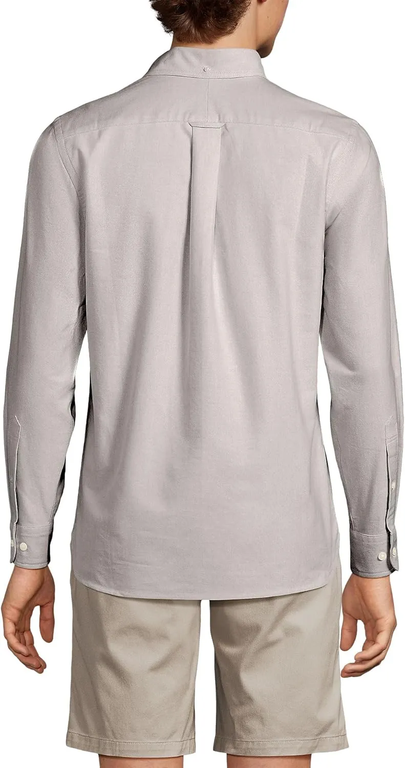 Lands' End Men's Traditional Fit Comfort-First Sail Rigger Oxford Shirt
