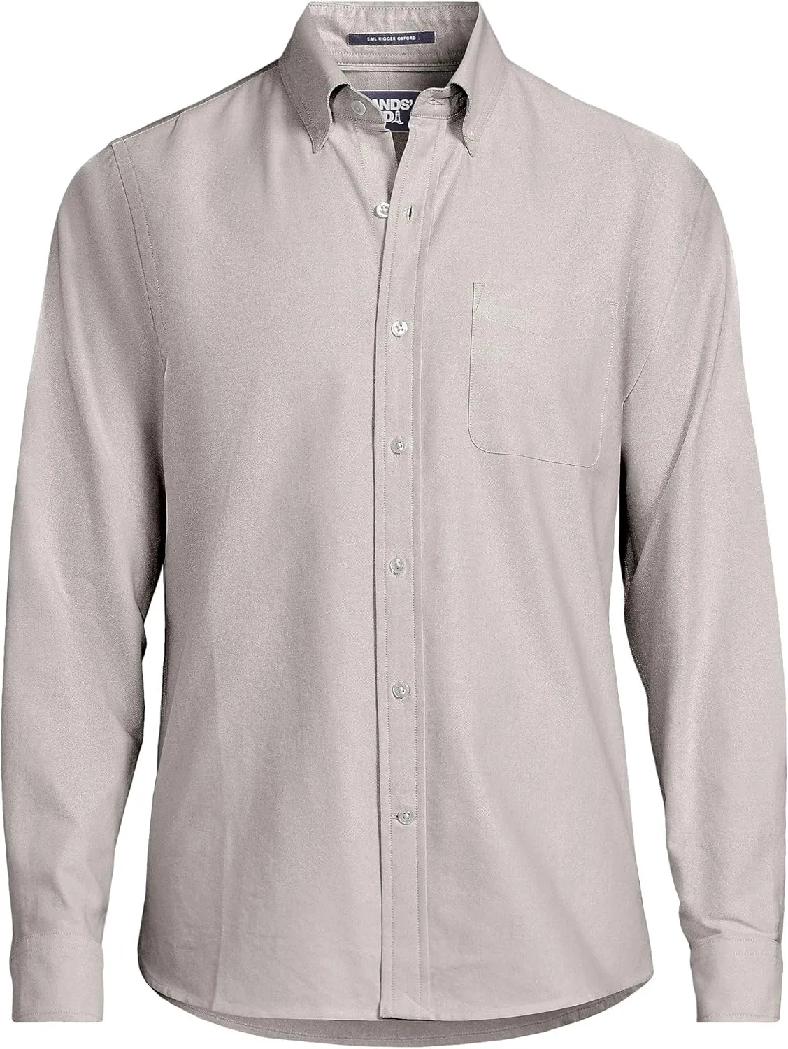 Lands' End Men's Traditional Fit Comfort-First Sail Rigger Oxford Shirt
