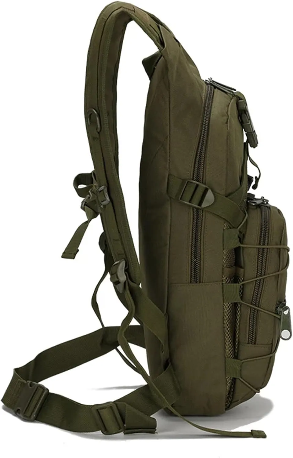liuwei Military Molle Tactical Backpack,Outdoor Travel 15L Waterproof Oxford MOLLE Army Backpack, Breathable daypack Bag for Climbing Trekking Hiking Sports,Acu