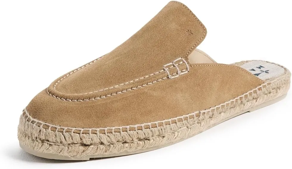 Manebi Men's Suede Traveler Mule Espadrilles