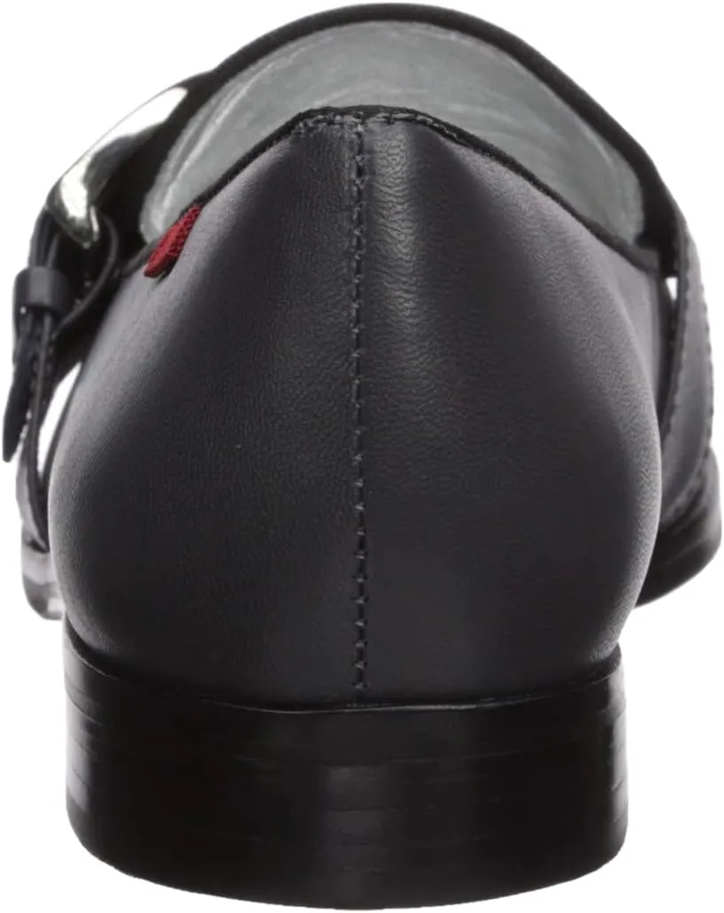 Marc Joseph New York Women's Leather Buckle Loafer with Grommet Detail