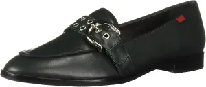 Marc Joseph New York Women's Leather Buckle Loafer with Grommet Detail