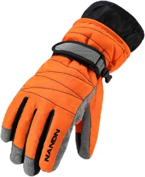Men Winter Motorcycle Ski Snow Gloves Waterproof Windproof Fleece Warm Mitten