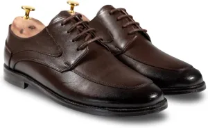Men's Black Leather Derby Shoes – Handmade Premium Formal Dress Shoes – Comfortable & Durable for Office or Events