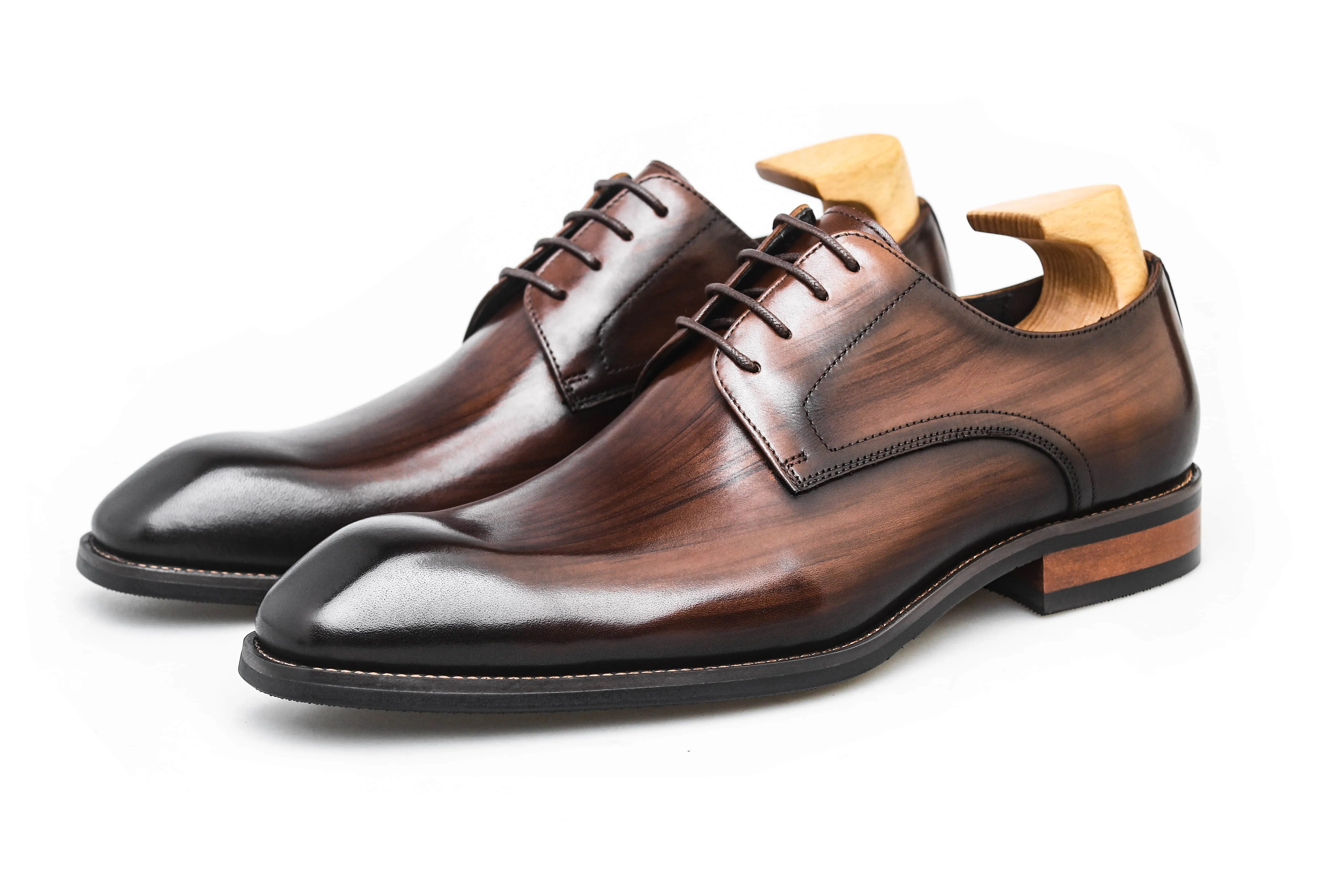 Men's Brown Derby Shoes