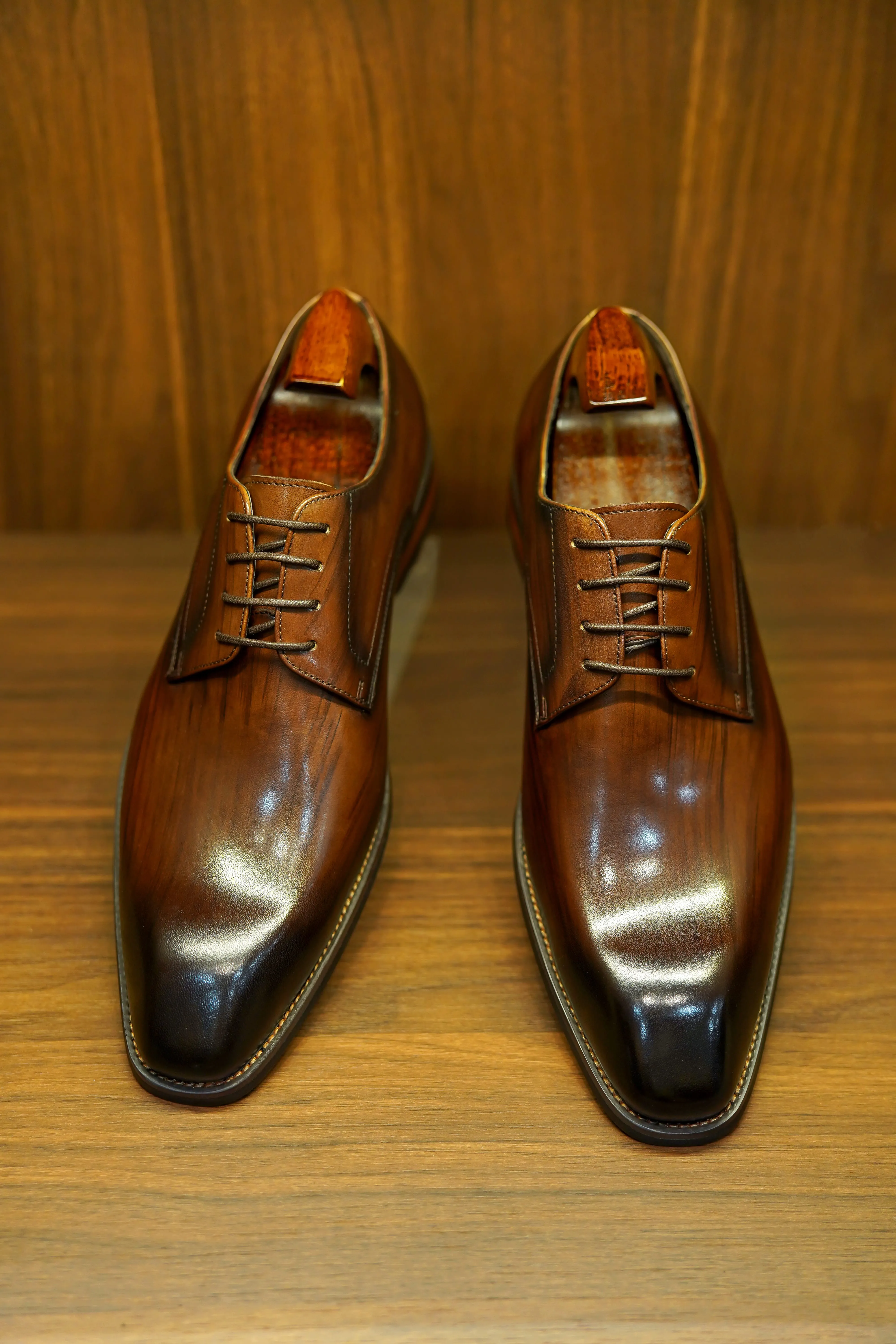 Men's Brown Derby Shoes