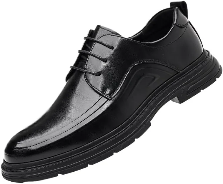 Men's Business Derby Shoes Mens Modern Classic Lace-up Oxfords Shoes Comfort Soft Men Casual Derby Shoes