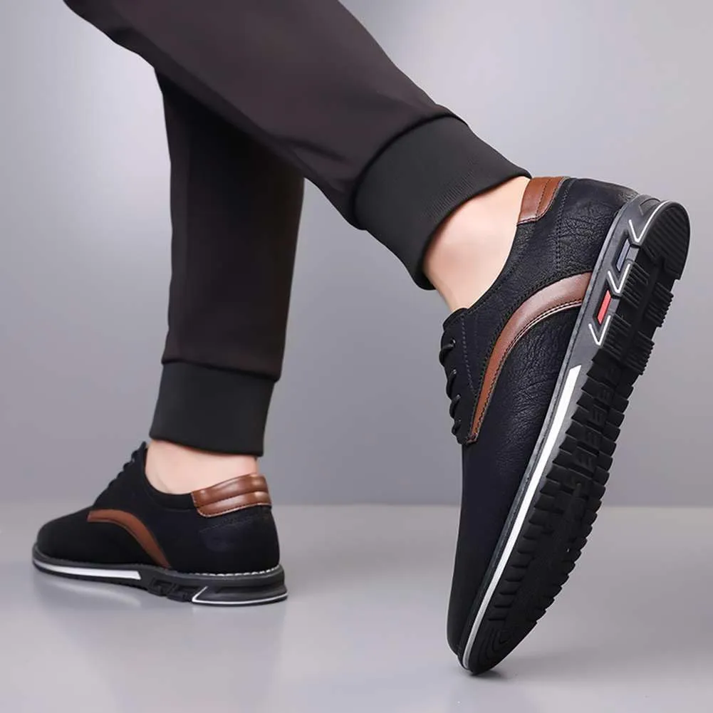 Men's Business Office Oxford Shoes Plus Size Leather Fashion Dress Sneakers Comfort Walking Driving Shoes