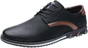 Men's Business Office Oxford Shoes Plus Size Leather Fashion Dress Sneakers Comfort Walking Driving Shoes