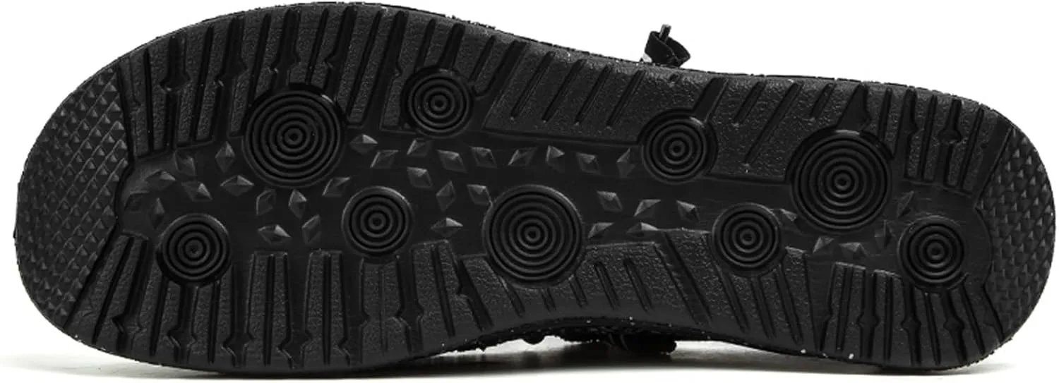 Men's Canvas Loafer Lightweight Softsole Flat Deck Shoes Vintage Casual Loafer Boat Shoes