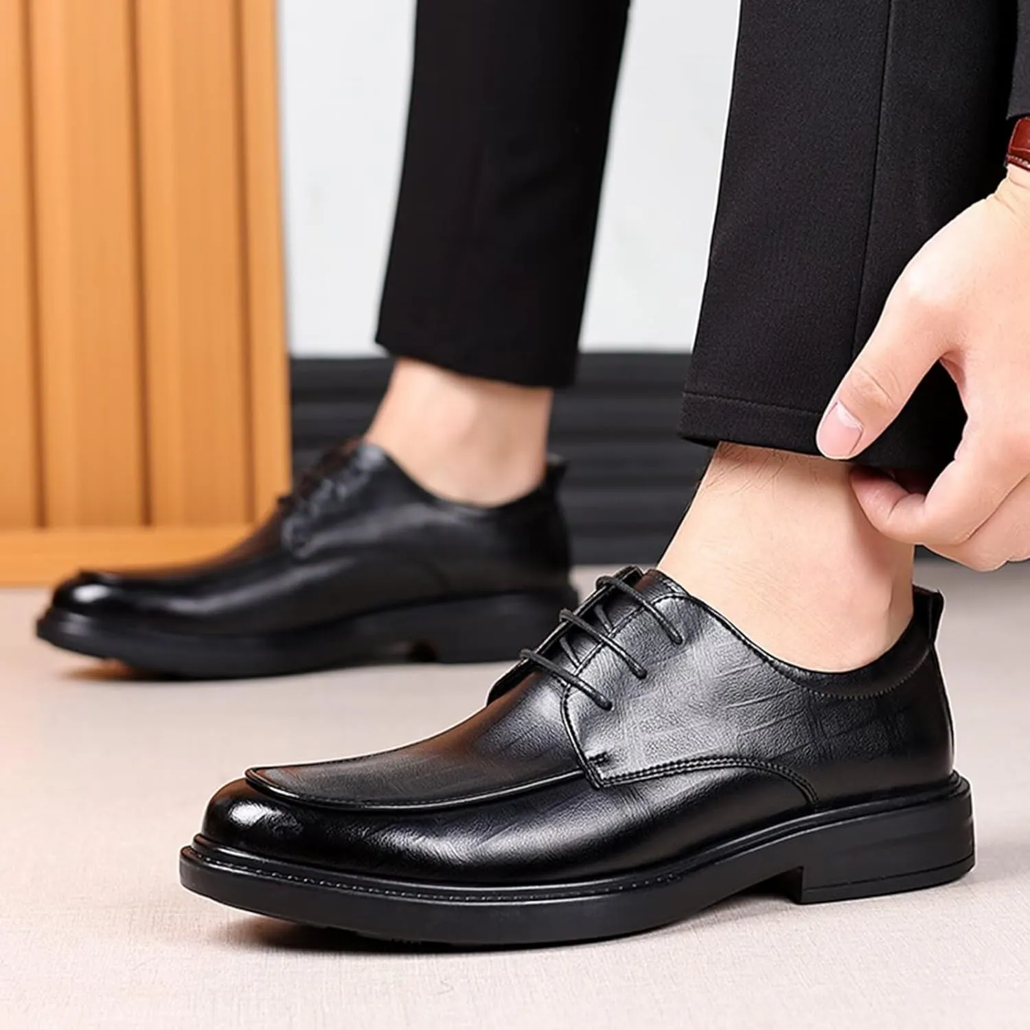 Men's Classic Formal Business Oxford Lace Up Dress Shoe