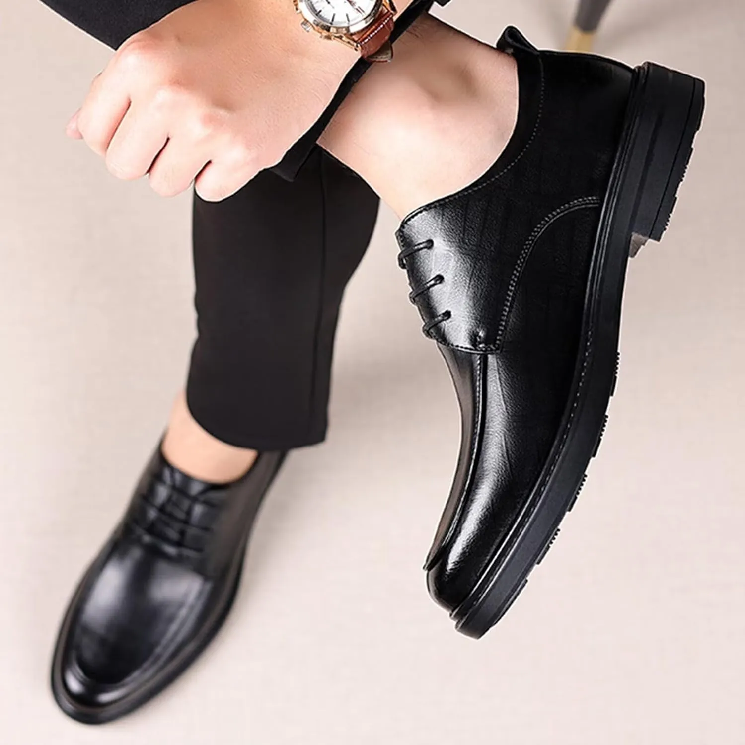 Men's Classic Formal Business Oxford Lace Up Dress Shoe
