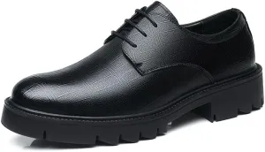 Men's Classic Leather Dress Shoes Men Formal Business Oxford Derby Shoes Wingtip Retro Brogue Shoes for Men(7)