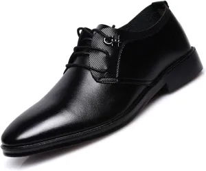 Men's Classic Modern Formal Business Oxford Shoes Lace Up Derbys Comfortable Dress Shoes