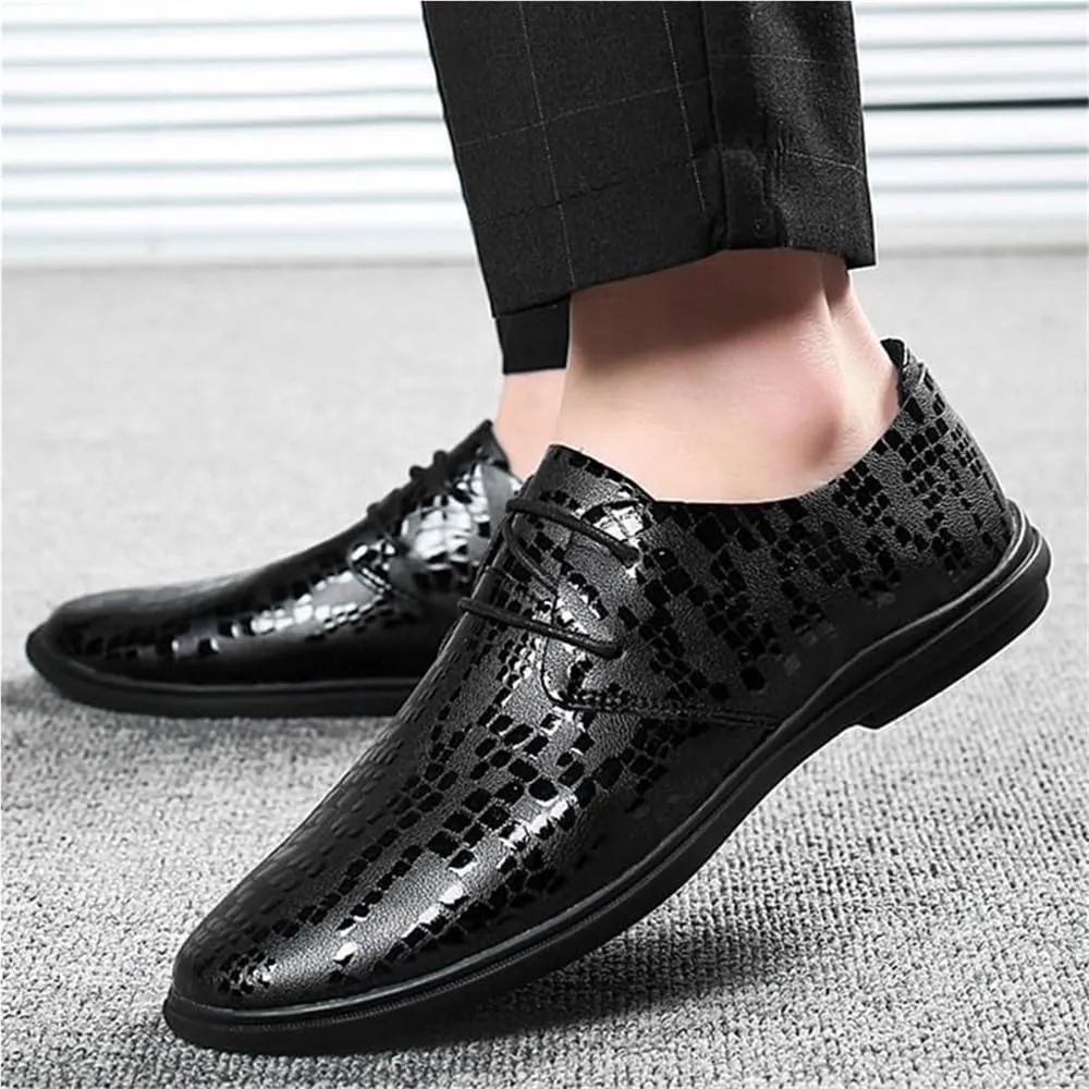 Mens Derby Shoes Social Modern Non Slip Casual Business Work Formal Lightweight All-Day Comfort Non-Slip Dress Shoes