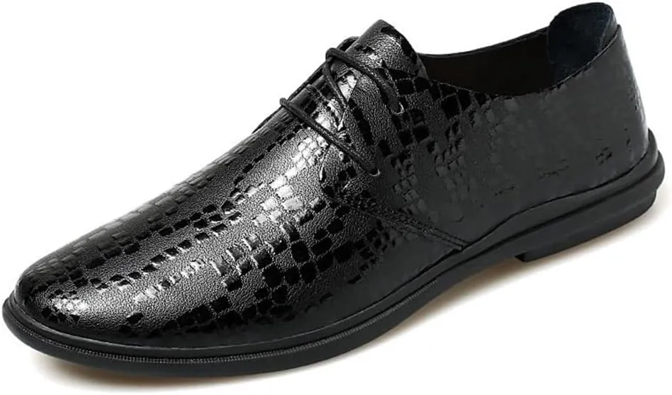 Mens Derby Shoes Social Modern Non Slip Casual Business Work Formal Lightweight All-Day Comfort Non-Slip Dress Shoes