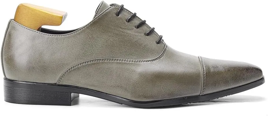 Men’s Dress Oxford Formal Shoes Men's Wingtip Dress Shoes Leather Lace Up Non Slip Business Derby Shoes for Men