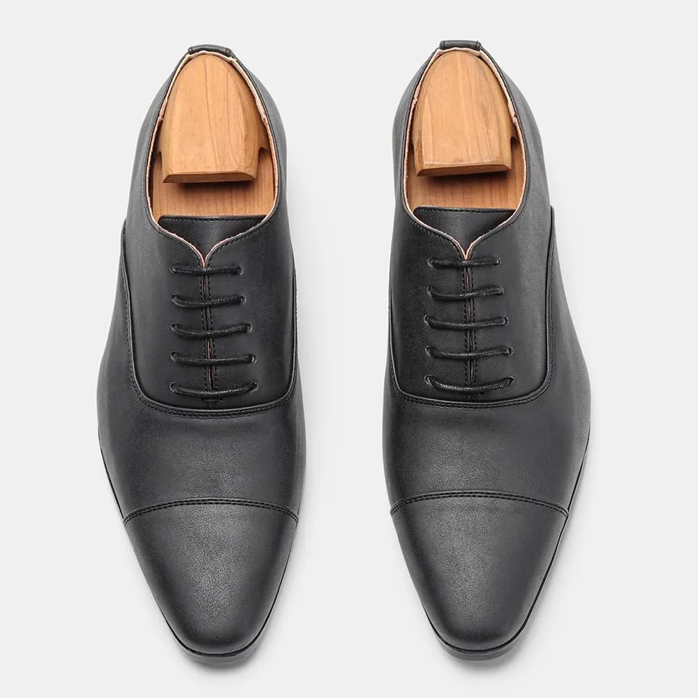 Men’s Dress Oxford Formal Shoes Men's Wingtip Dress Shoes Leather Lace Up Non Slip Business Derby Shoes for Men