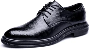 Men's Dress Shoes Formal Business Oxfords Classic Round Toe Lace Up Derby Shoes