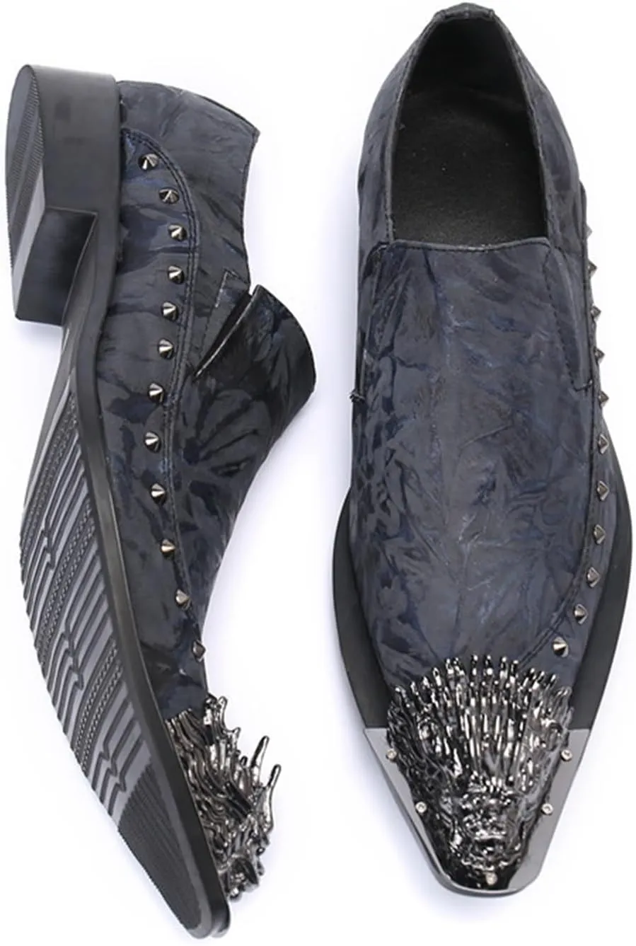 Men's Leather Shoes, Casual and Simple British Style Men's Dress Shoes, Wedding Party Banquet Host Nightclub Barber Stage Uniform Office Work Shoes