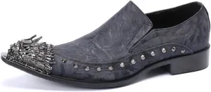 Men's Leather Shoes, Casual and Simple British Style Men's Dress Shoes, Wedding Party Banquet Host Nightclub Barber Stage Uniform Office Work Shoes