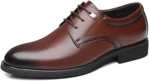 Men's Orthopedic Comfort Dress Shoes Classic Lace-up Formal Tuxedo Shoes Genuine Leather Casual Footwear