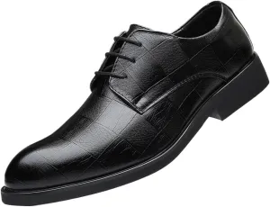Mens Oxford Dress Shoes Business Office Leather Flats Classic Retro Fashion Wedding Party Shoes for Men Comfortable