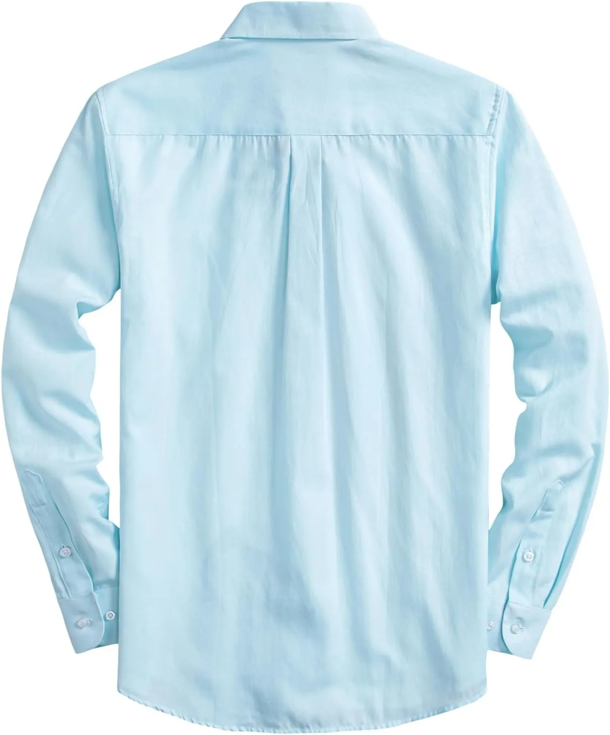 Mens Oxford Shirts Long Sleeve Slim Fit Lightweight Casual Button Down Shirts with Pocket