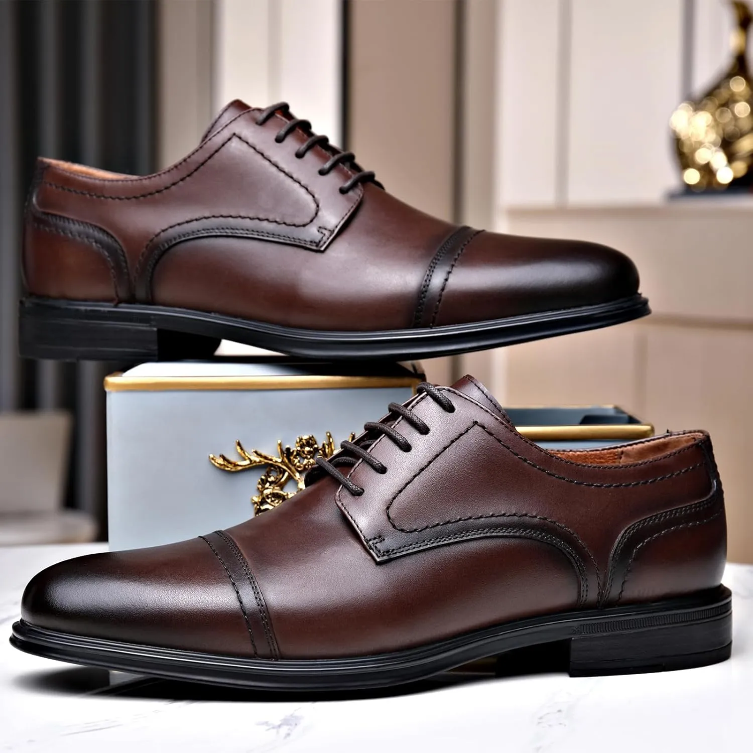 Men's Oxford Shoes, Comfort Formal Shoes for Men Wedding