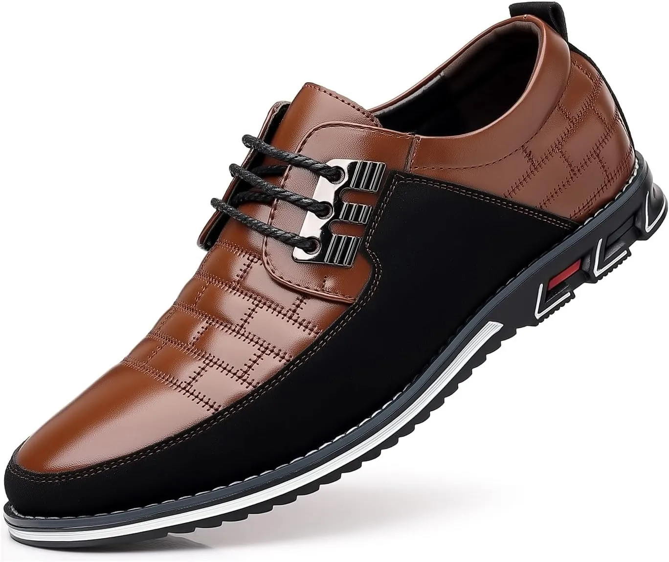 Men's Premium Casual Lace Up Walking Shoes Business Driving Oxford Shoes