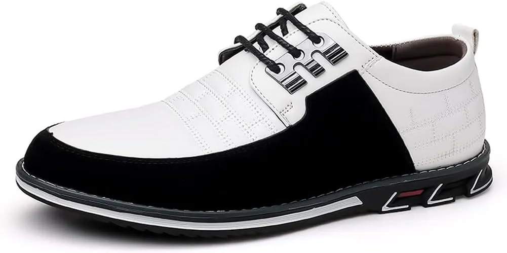 Men's Premium Casual Lace Up Walking Shoes Business Driving Oxford Shoes