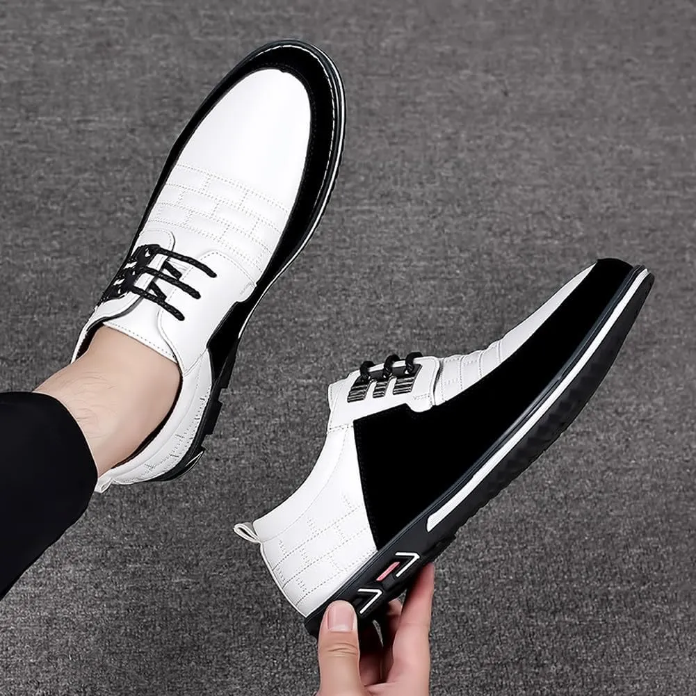 Men's Premium Casual Lace Up Walking Shoes Business Driving Oxford Shoes