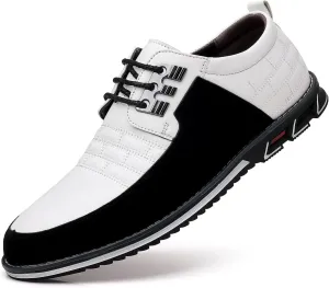 Men's Premium Casual Lace Up Walking Shoes Business Driving Oxford Shoes