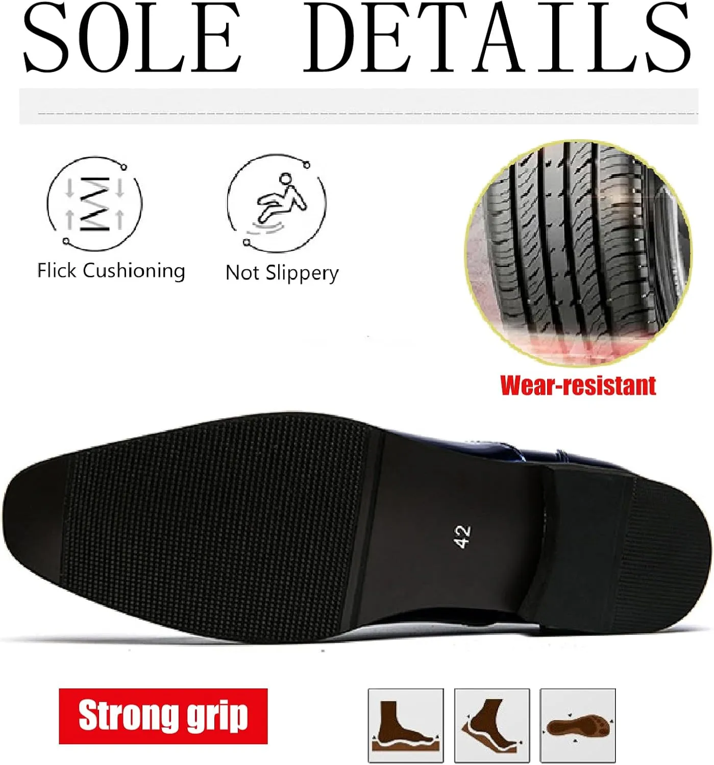 Men's Studded Patent Leather Chelsea Oxfords Fashion Pointed Toe Lace Up Comfortable Block Heel Tuxedo Shoes for Party Business Office Dress Shoes