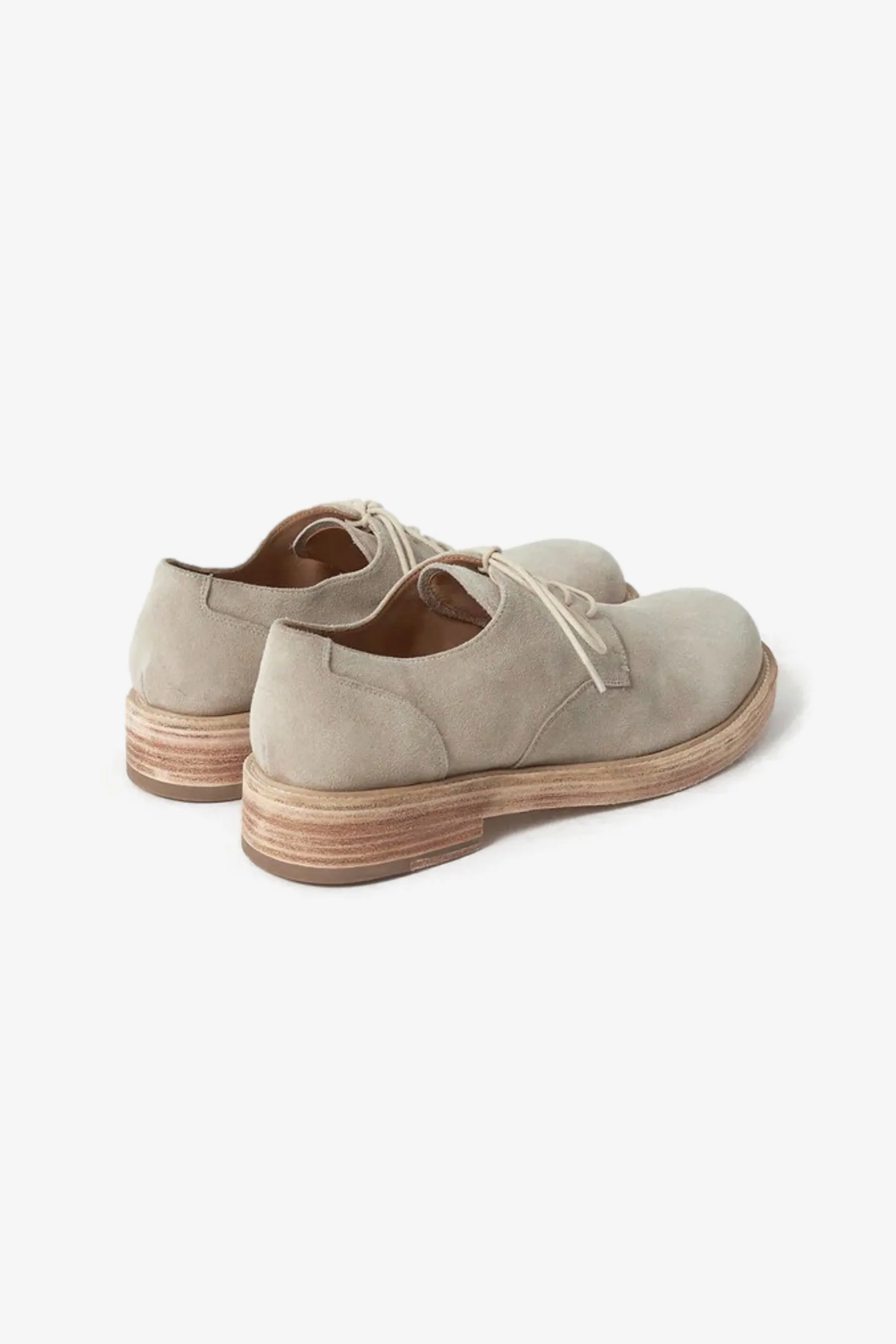 Mid Heel Derby Washed Seude