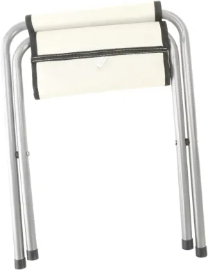 Mipcase Portable Metal Folding Stool Heavy Duty 100kg Capacity Compact Camping Stool Outdoor Chair for Traveling Fishing