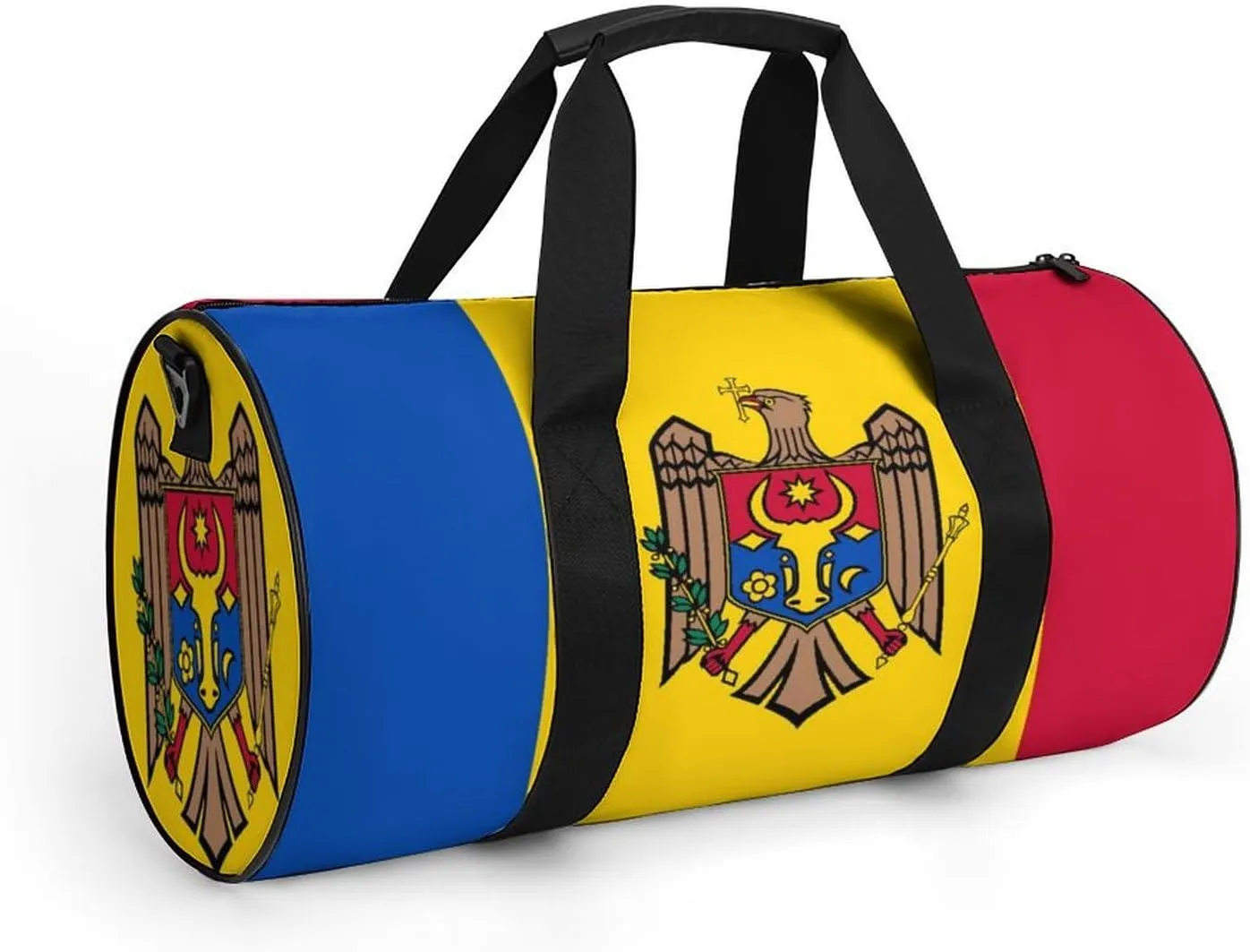 Moldova Flag Travel Gym Duffel Bag for Women Men Dry Wet Separation Carry On Weekender