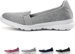 Optigard Women's Mesh Slip-on Flat Loafers,Shallow Mouth Breathable Comfortable Walking Shoes Backless Driving Shoes Outdoor Lightweight Casual Sneakers