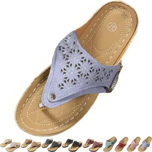 Orthopedic Sandals for Women, Summer Arch Support Wedge Sandals, Casual Platform Slip On Open Toe Sandal, Unisex-Adults