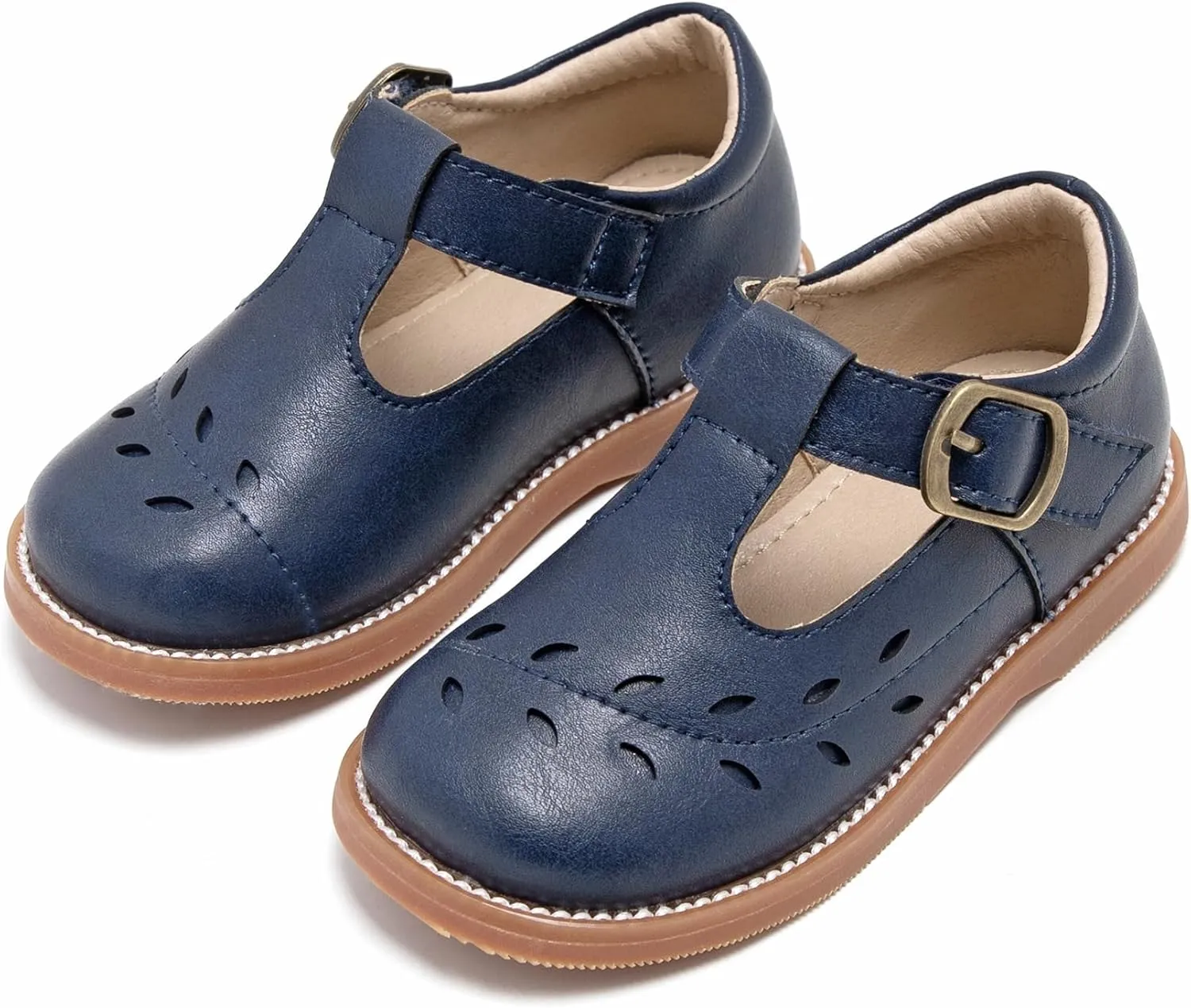 Otter MOMO Toddler/Little Girls Mary Jane Slip-on School Uniform Party Dress Shoes
