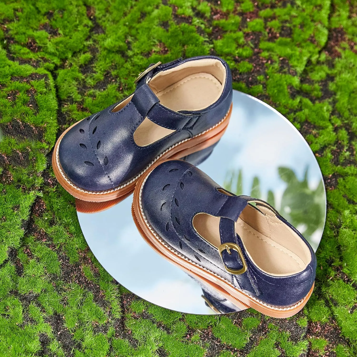 Otter MOMO Toddler/Little Girls Mary Jane Slip-on School Uniform Party Dress Shoes