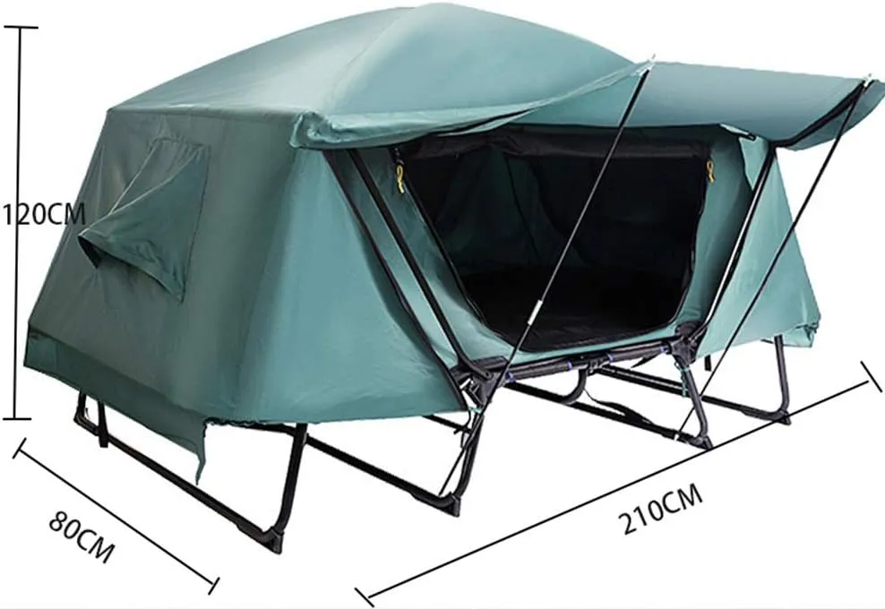 Outdoor Backpack Tent Outdoor Camping Tent Retractable Bed Tent Above Ground Waterproof Double Layer for Camping Fishing Camping Tent for Cat Night Little