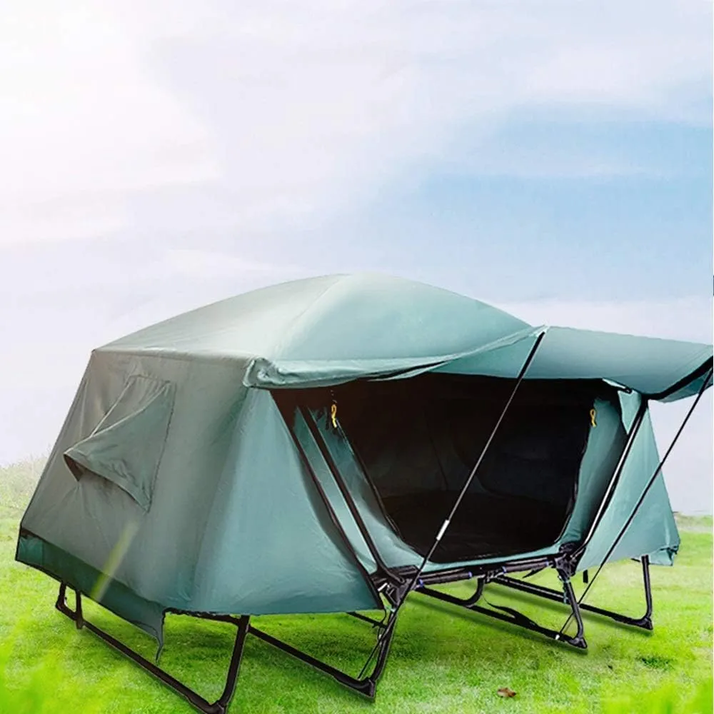 Outdoor Backpack Tent Outdoor Camping Tent Retractable Bed Tent Above Ground Waterproof Double Layer for Camping Fishing Camping Tent for Cat Night Little