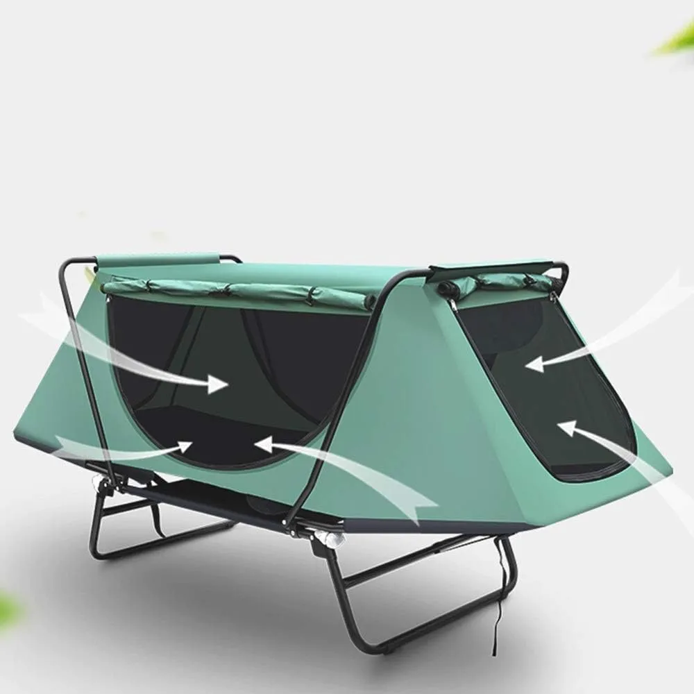 Outdoor Backpack Tent Outdoor Camping Tent Retractable Bed Tent Above Ground Waterproof Double Layer for Camping Fishing Camping Tent for Cat Night Little
