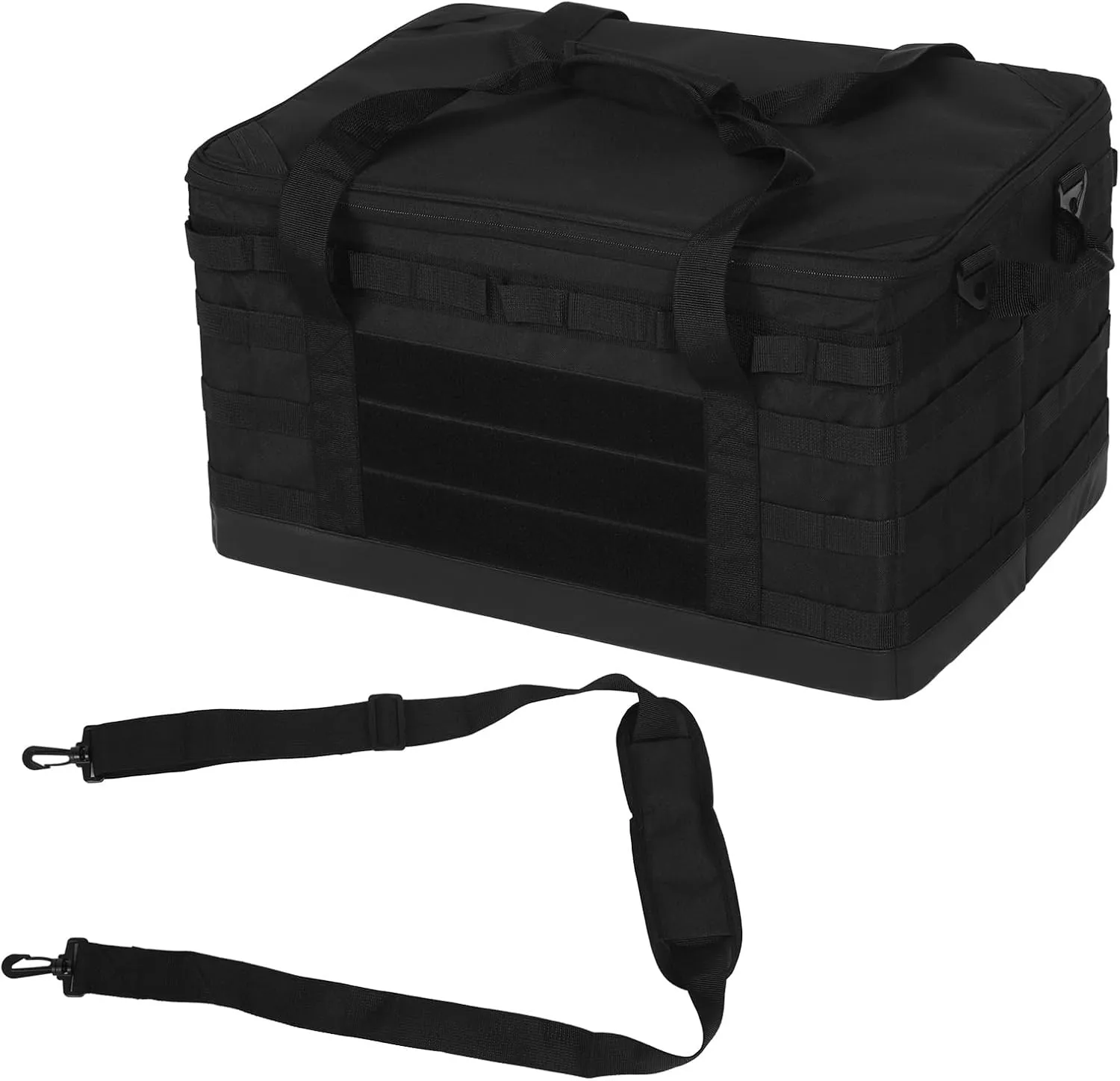 Pilipane Camping Storage Bag Large Capacity Anti Slip Removable Dividers Multiple Pockets Oversized Outdoor Organizer for Camping Traveling Black 60L