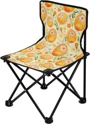 Portable Camping Chairs Easter Eggs Flower Lightweight Folding Chair for Camping, Beach, Picnic, Travel and Sports with Carry Bag 20850343