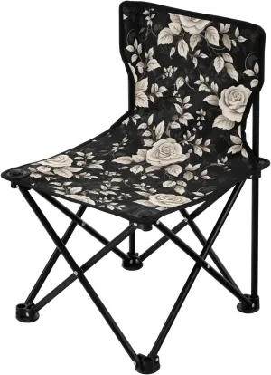 Portable Camping Chairs Flowers Floral Lightweight Folding Chair for Camping, Beach, Picnic, Travel and Sports with Carry Bag 20851594