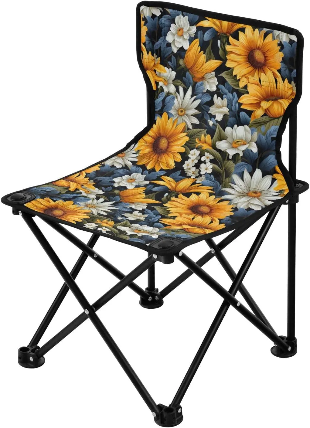Portable Camping Chairs Flowers Sunflower Lightweight Folding Chair for Camping, Beach, Picnic, Travel and Sports with Carry Bag 20857598